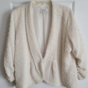 Dressy pearled jacket for formal wear - Women's size 1X